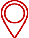 Red map icon illustrates the home location for Public Voice NY nonprofit marketing services.