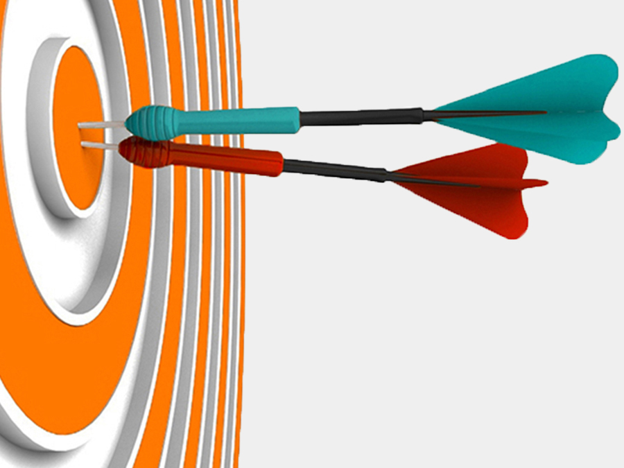 Colorful arrows hitting a bullseye illustrate the impact of effectively marketing nonprofit campaigns.