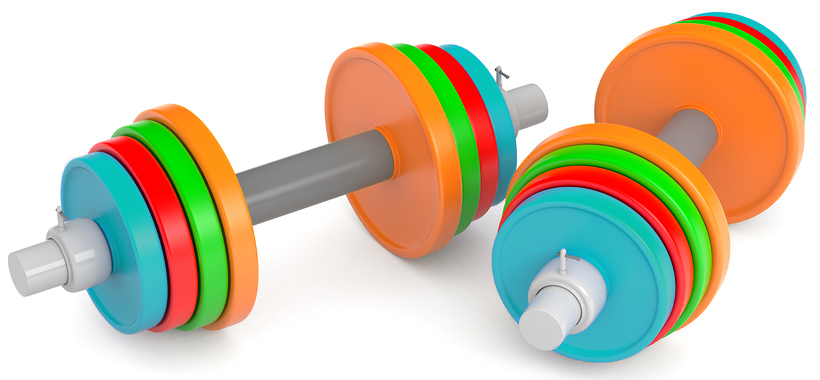 Colorful dumbbells illustrate that nonprofit knowledge matters, and NPO's can weigh in against false information.